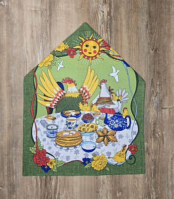 Полотенце рогожка "Угощение"