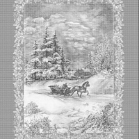 Полотенце рогожка "Сочельник"